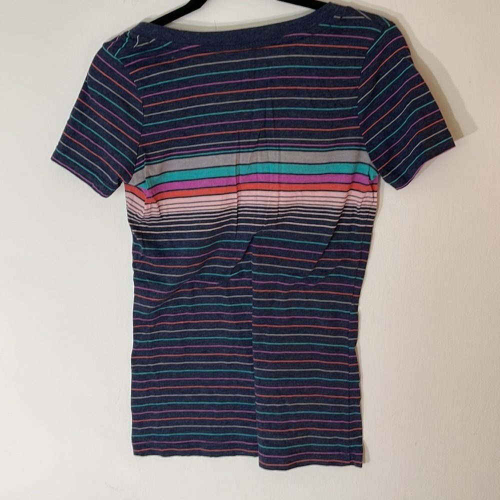 Mossimo V-Neck Striped Tee * - Picture 3 of 7